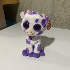 Ty Purple and White cow